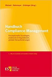 Cover Handbuch Compliance Management mit gelb-roten Untergrund