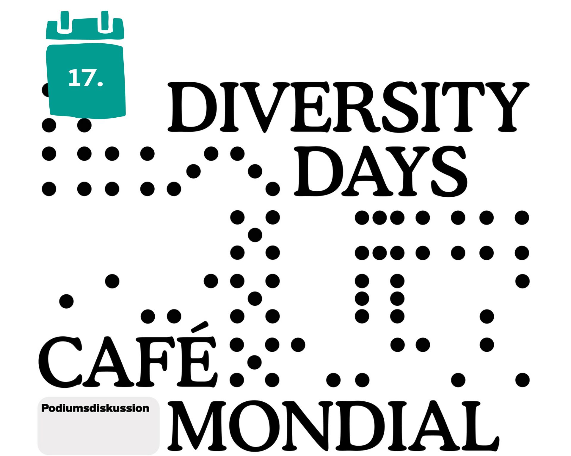 Flyer mit der Aufschrift: Diversity Days – Café Mondial