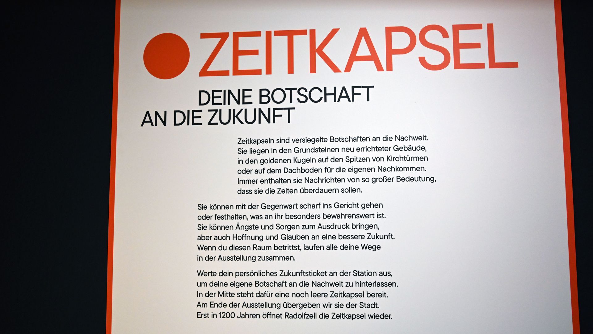 Erläuterung der Zeitkapsel
