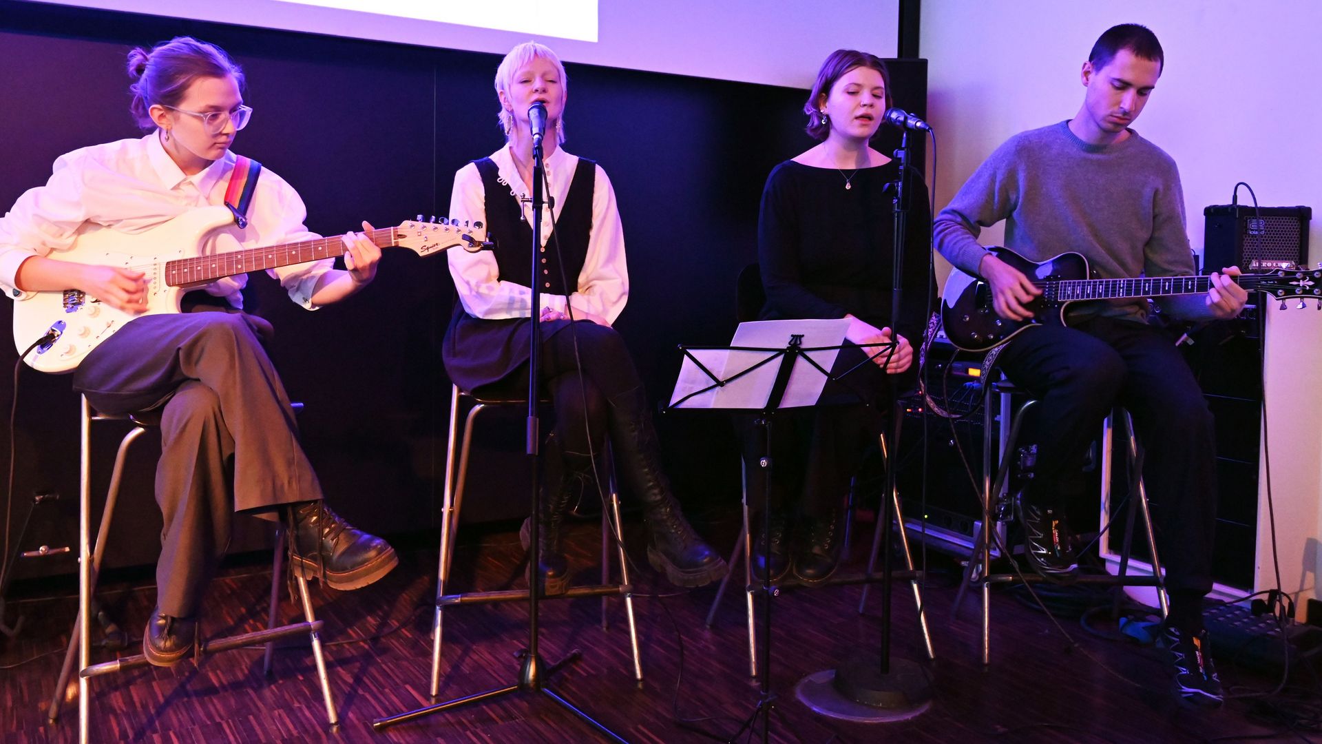 Auftritt der Band