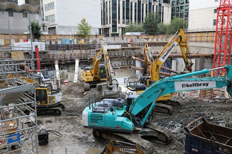 Baustelle  Aldersmanbury Square