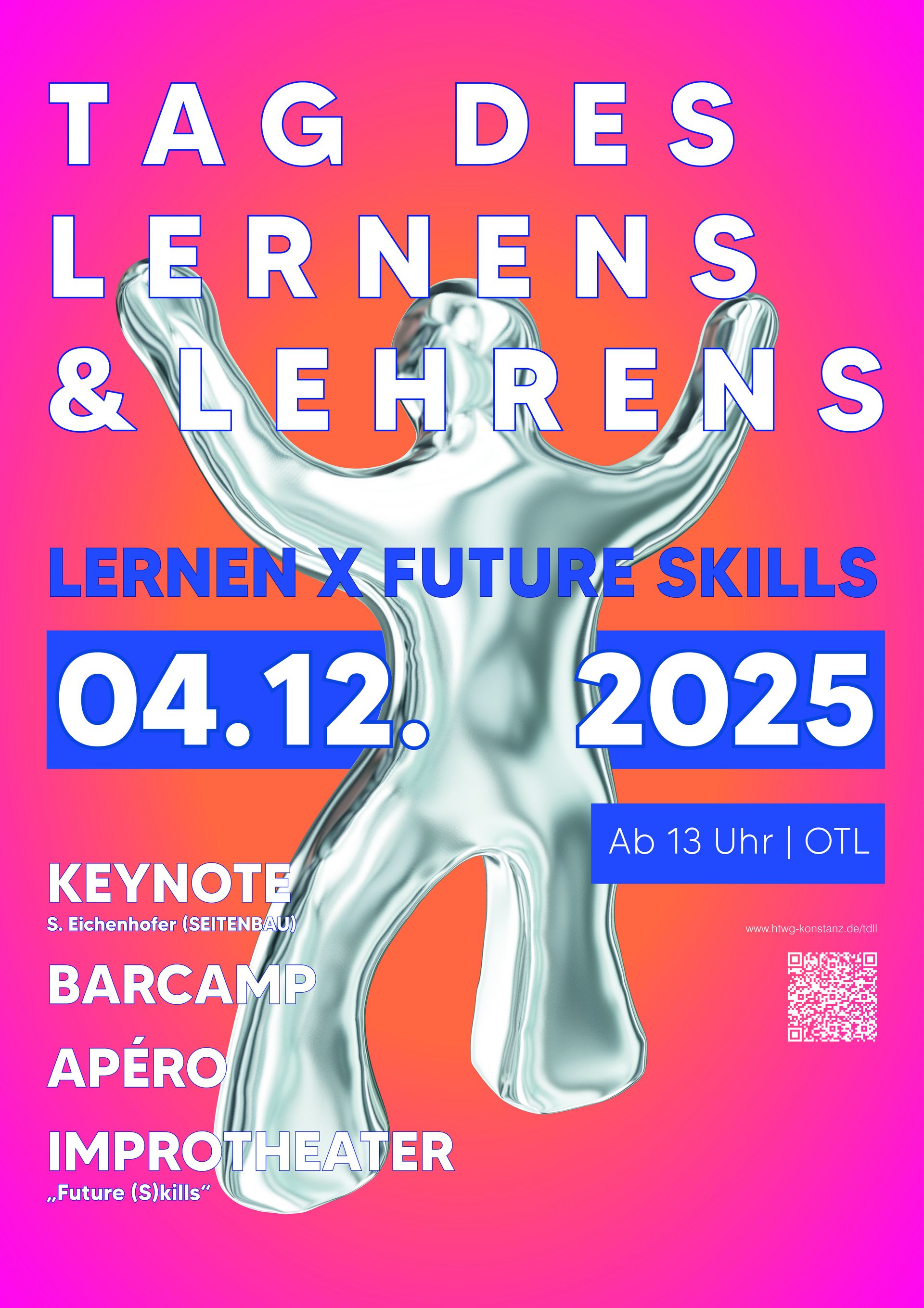 Dekoratives Plakat zum Tag des Lernens und Lehrens.