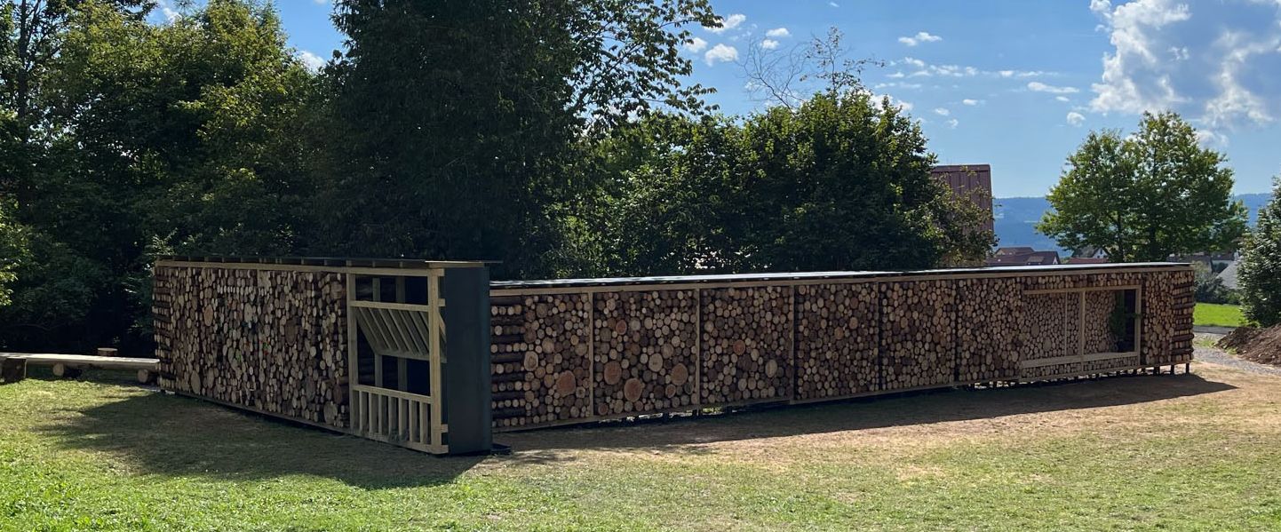 Die "Wall of contemplation" in Göschweiler