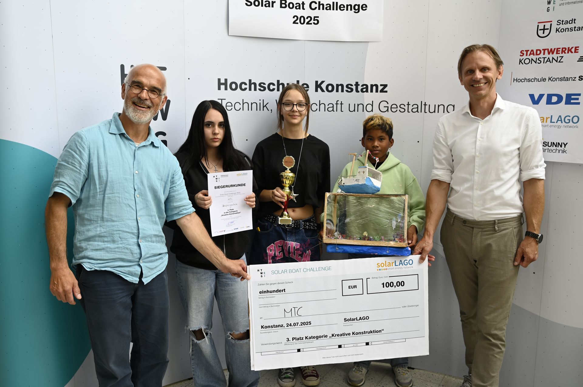 Team „MTC“, Urspringschule Schelklingen (100 € von solarLAGO)