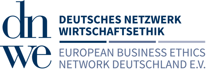 Logo dnwe, daneben ausgeschrieben: Deutsches Netzwerk Wirtschaftsethik