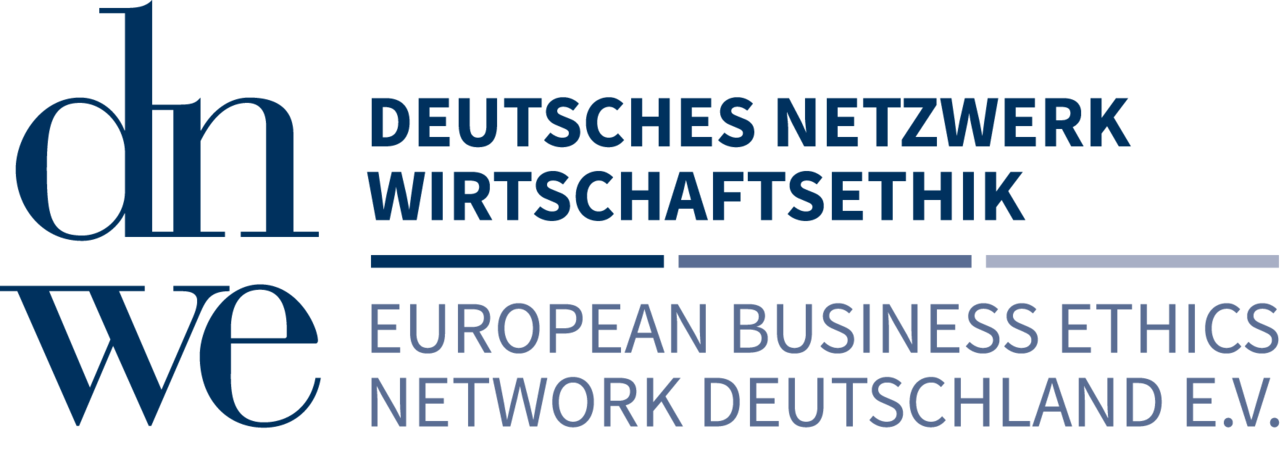 Logo dnwe, daneben ausgeschrieben: Deutsches Netzwerk Wirtschaftsethik