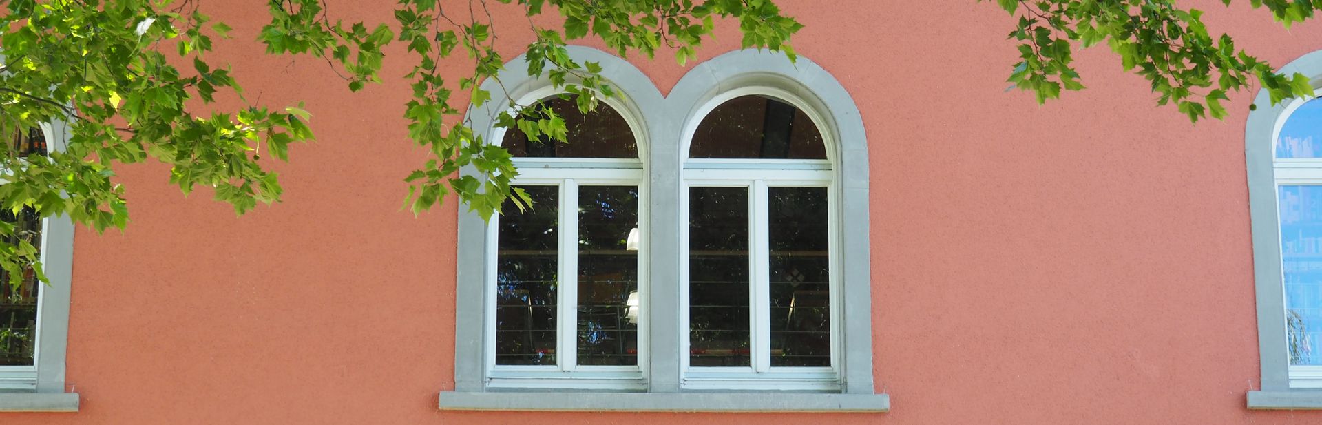 Fenster der Bibliothek Außenaufnahme