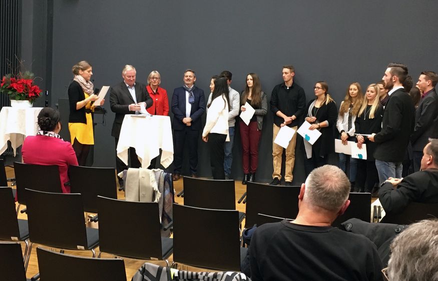 Verleihung der Deutschlandstipendien. Verleihung der Deutschlandstipendien.