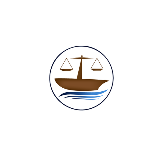 Logo, bestehend aus dem Namen des Vereins mit einer Zeichnung eines Schiffs