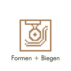 Piktogramm und Schriftzug "Formen und Biegen"