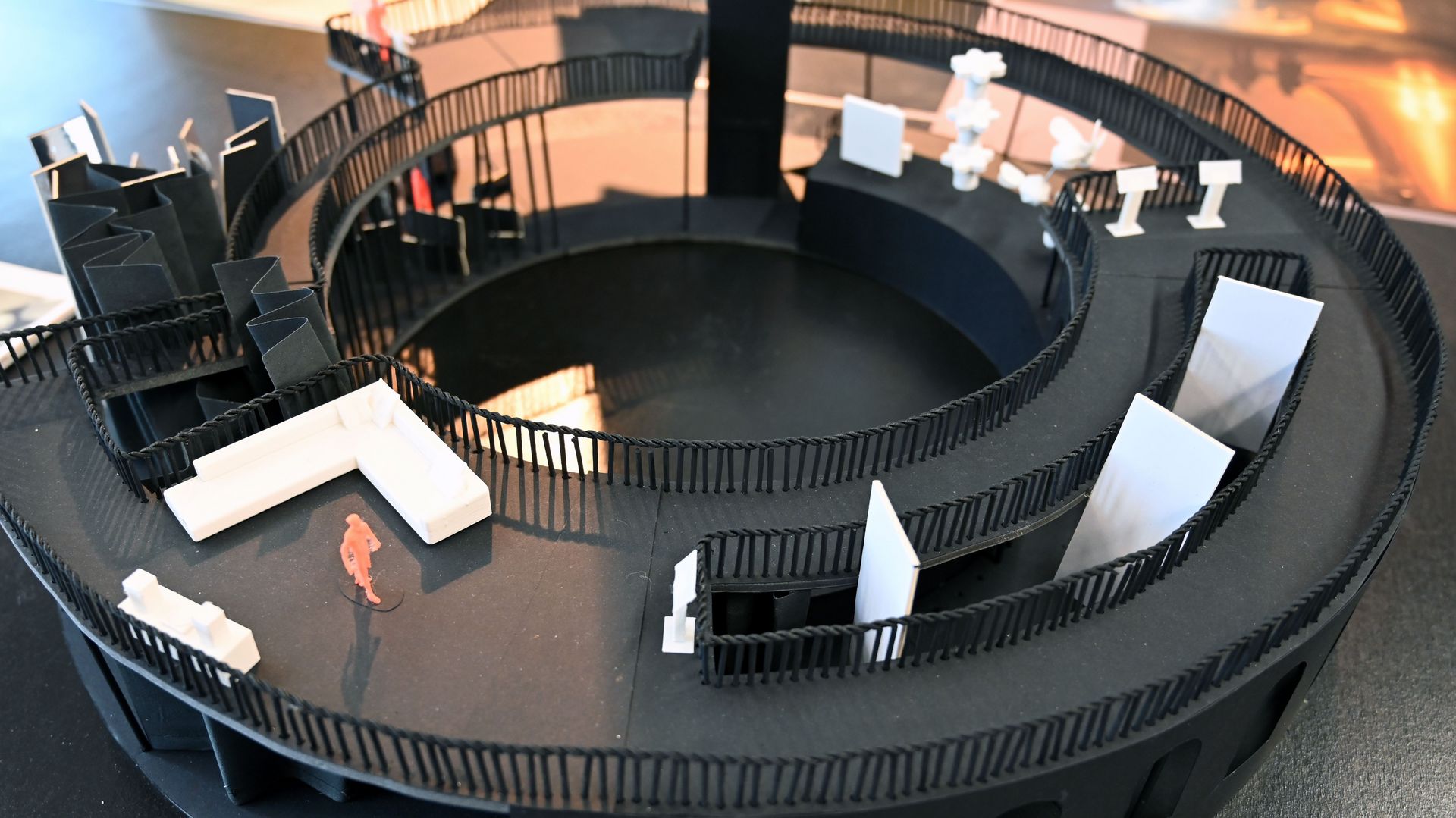 Modell einer Ausstellung