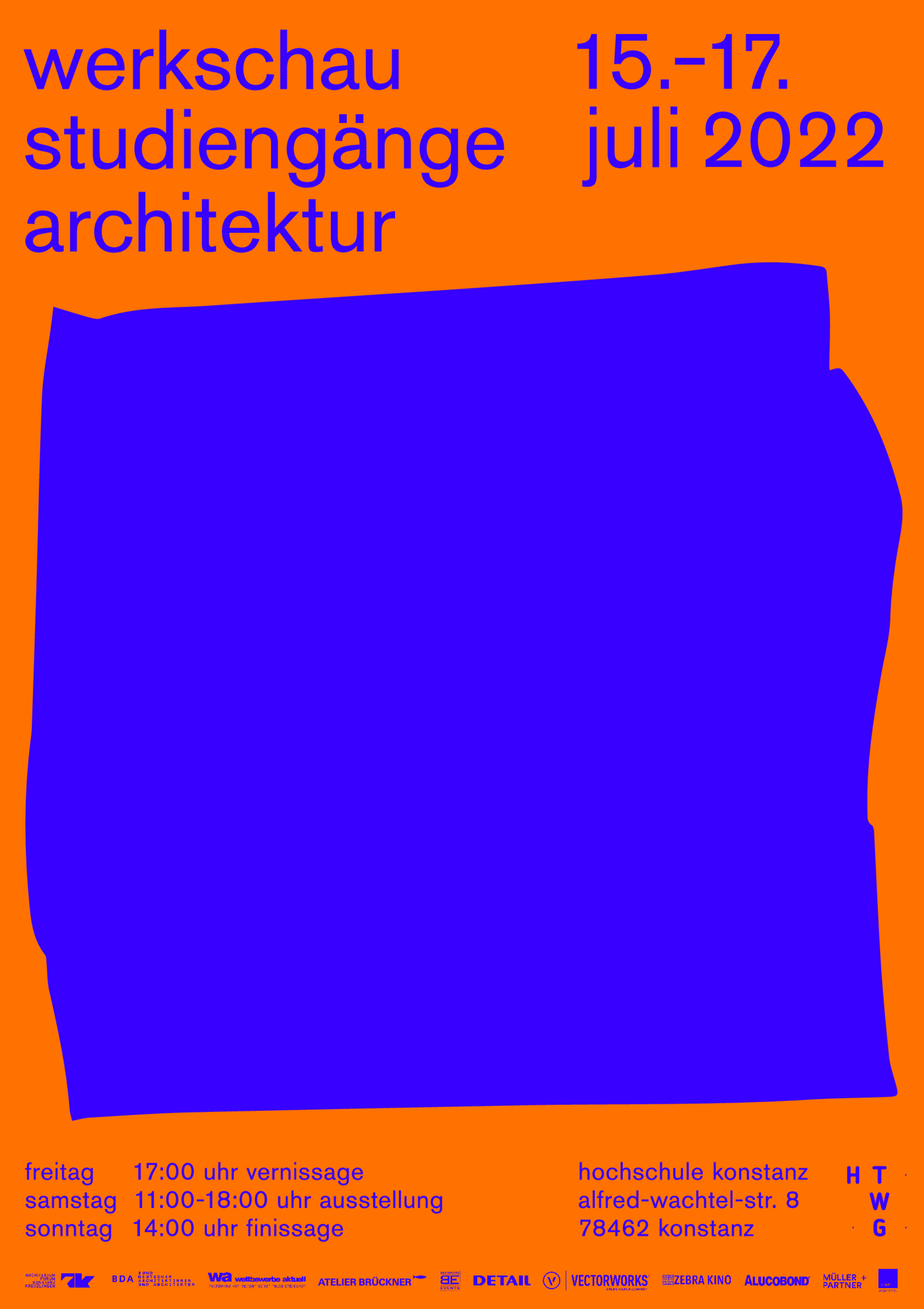 Poster der Werkschau Architektur SS 22
