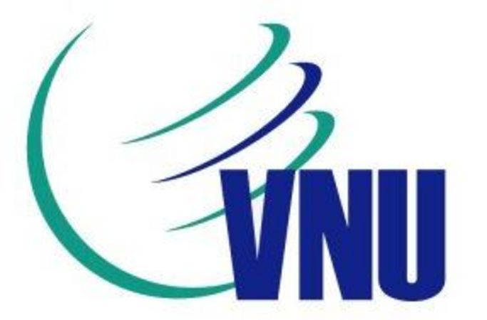 Logo VNU mit grünen Linien daneben