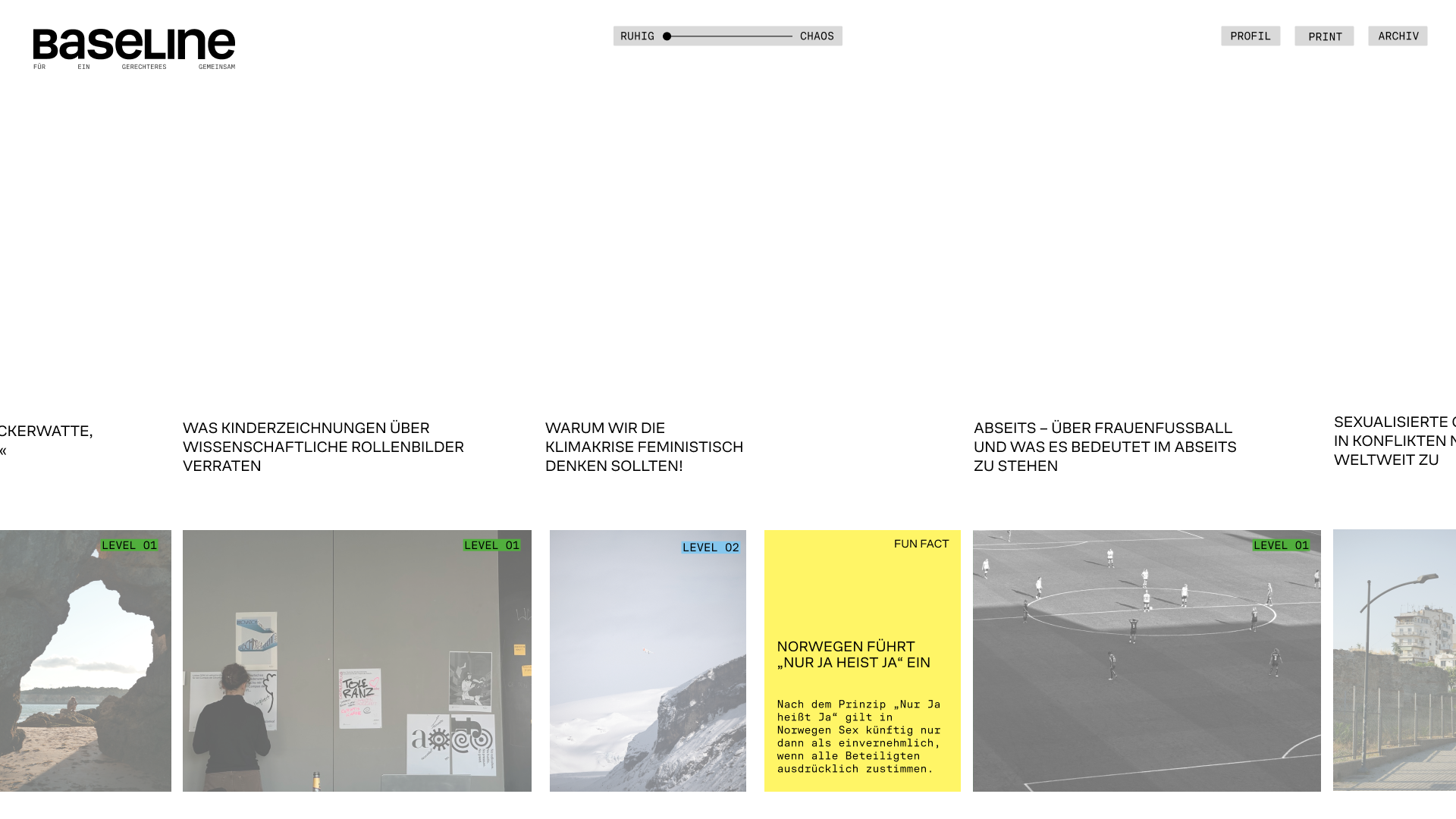 Screenshot Homepage
