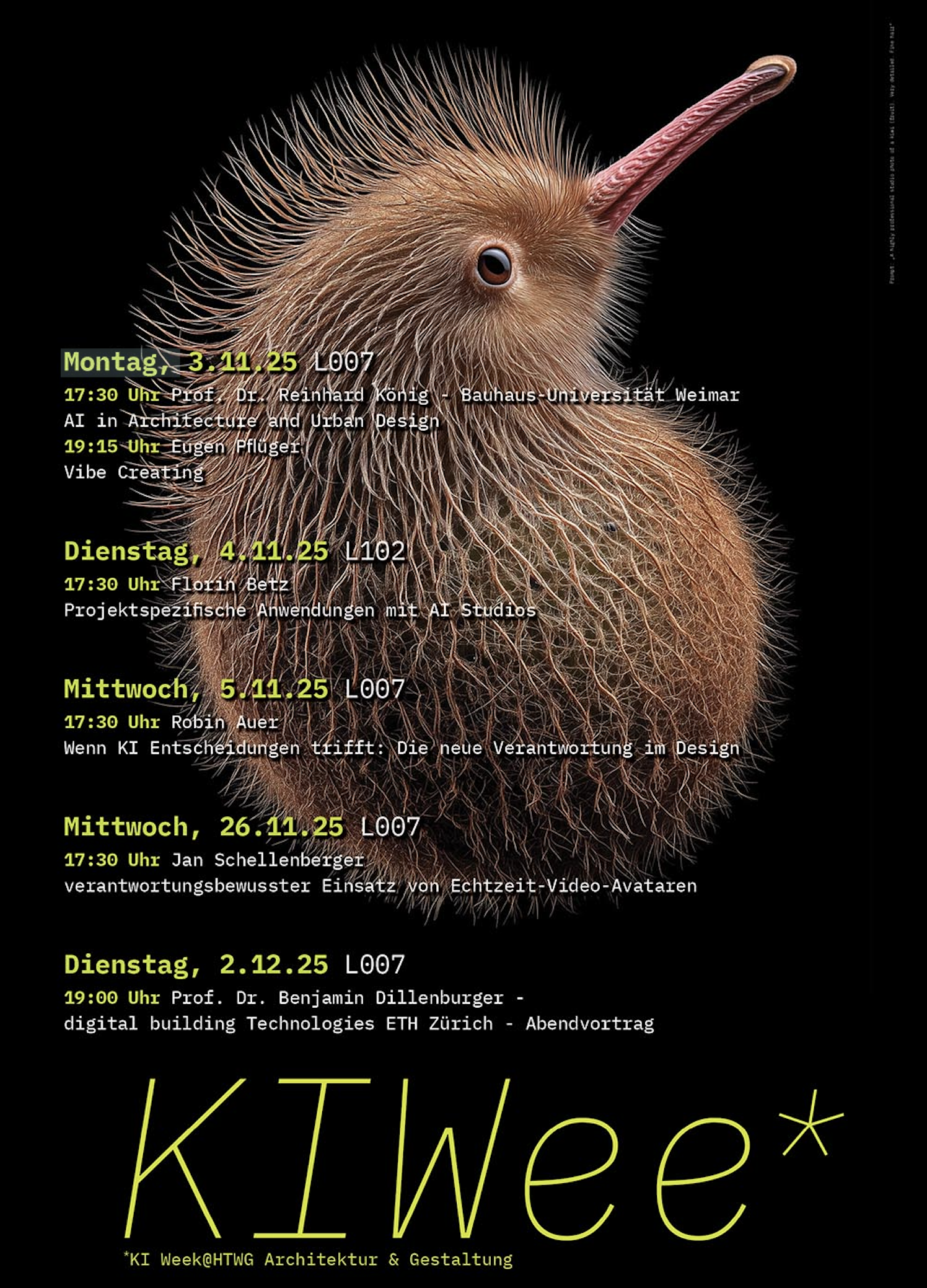 Abbildung Plakat mit Vortragsterminen