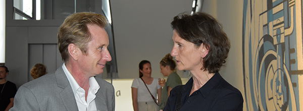 Prof. Fiederling und Prof. Günther im Gespräch. 