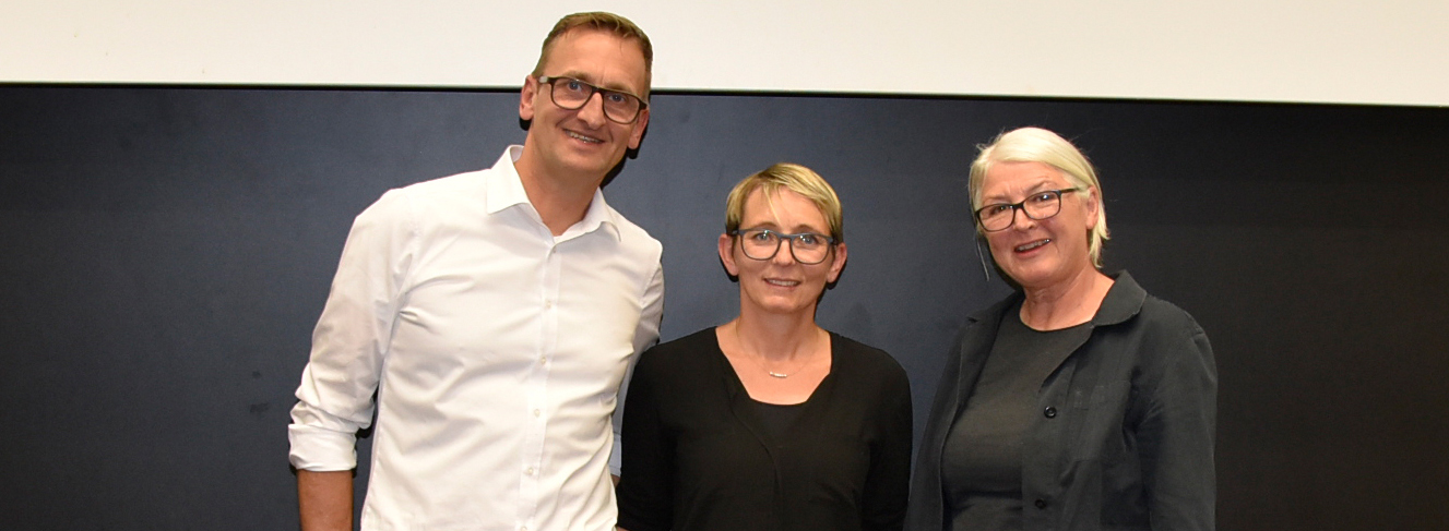 Lukas Gäbele, Tanja Raufer und Karin Meid-Bächle vom BDA