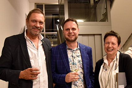 Markus Seifermann mit Prof. Myriam Gautschi und Gerhard Maier.