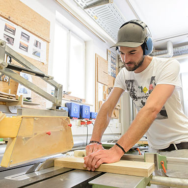 Die Holzwerkstatt für den Bau der Modelle