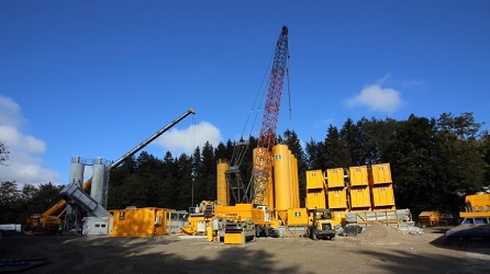 Baustelle Talsperre Roßhaupten am Lech