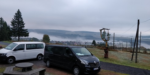 Panoramablick von der Jugendherberge Schnett in Thüringen