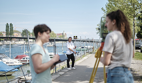 Foto Vermessungsübung