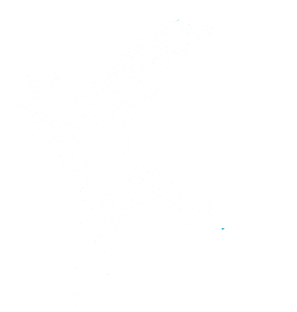 abstrakte Linien in weiß vor dunkelblauem Hintergrund