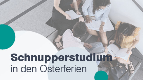 Teaser zum Schnupperstudium in den Osterferien.