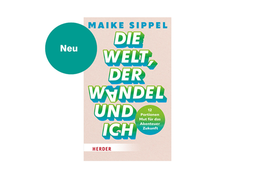 Buchcover, weiß-gründe Schrift auf beigefarbenem Hintergrund