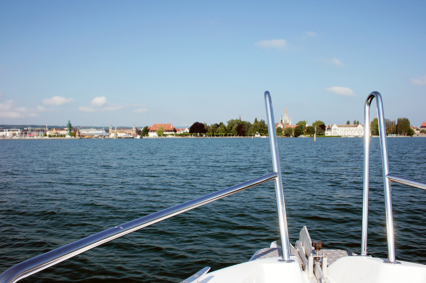 Blick von der Korona auf den Bodensee.