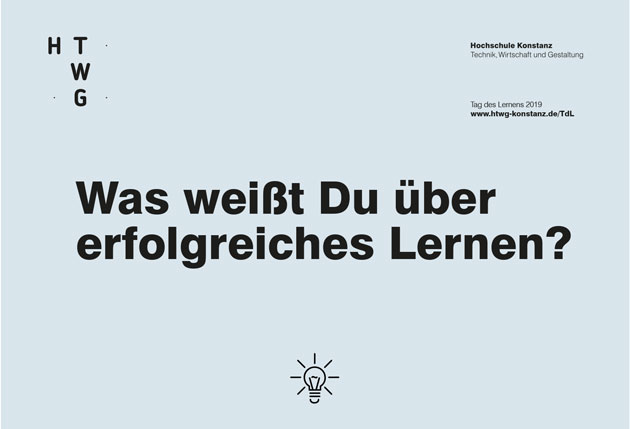 Zu sehen ist ein grauer Hintergrund, auf dem in schwarzer Schrift geschrieben steht: Was weißt Du über erfolgreiches Lernen?