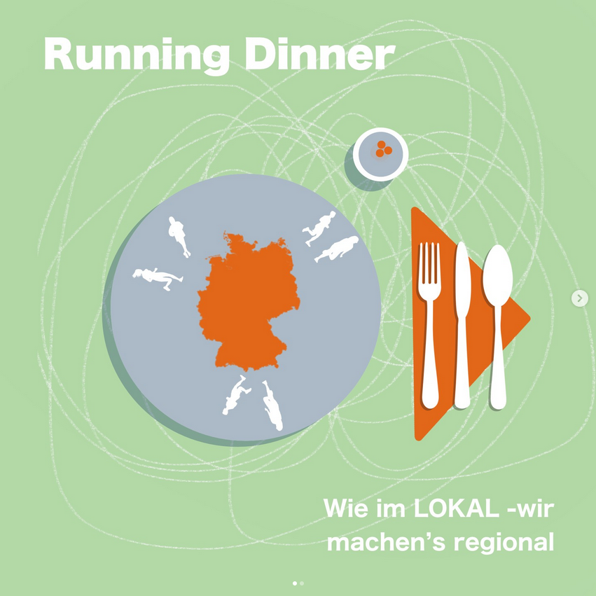 Werbebild für das Running-Dinner 