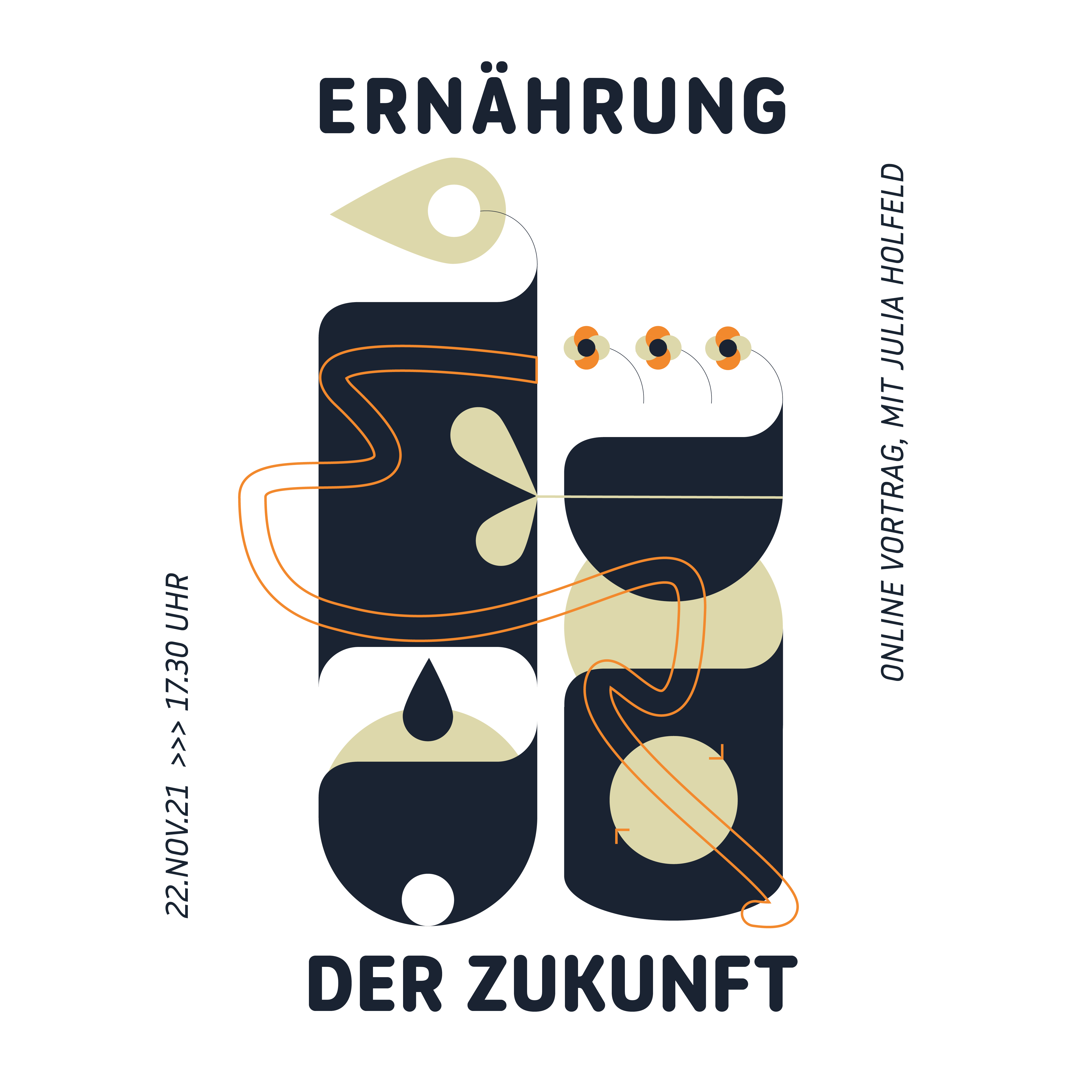 abstraktes Werbebild Ernährung der Zukunft
