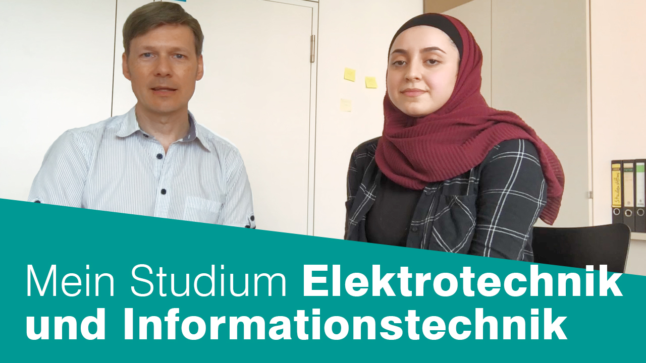 Vorschaubild Video Elektrotechnik und Informationstechnik: Prof und Studentin