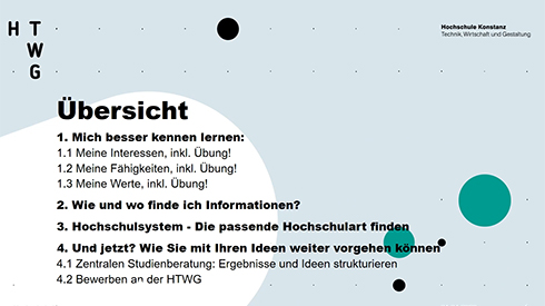 Vorschaubild Online-Seminar Studienwahl